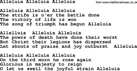 alleluia dior lyrics|alleluia hymn lyrics.